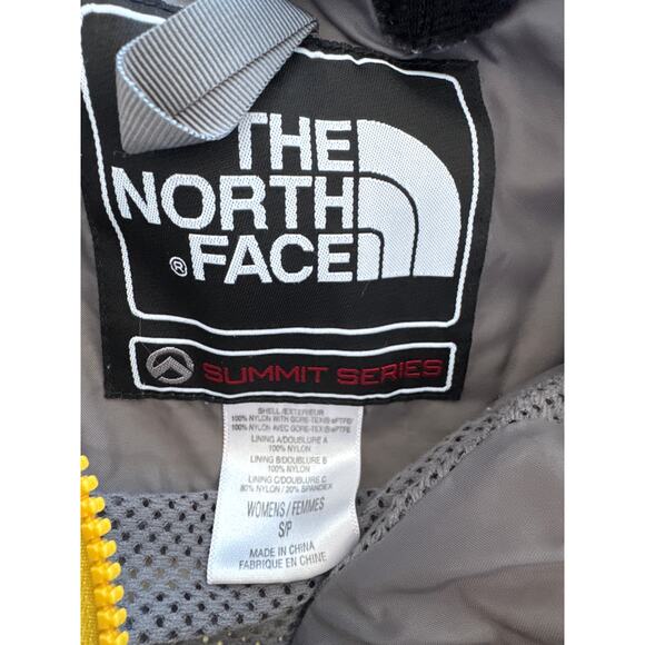 The North Face Mountain Guide Summit Series Ski Jacket Yellow Gray Womens Sz S - Picture 9 of 12